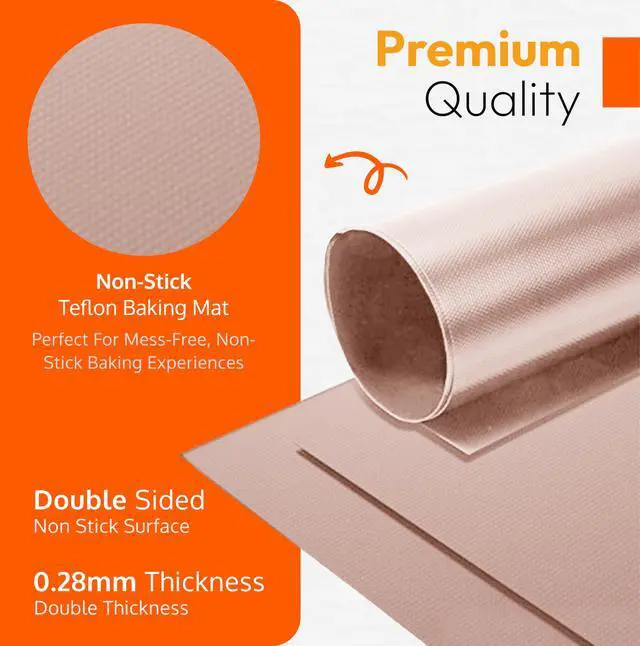 Alt view image 4 of 7 - Teflon Sheets for Heat Press Paper and Baking, Reusable PTFE Cover Sheet