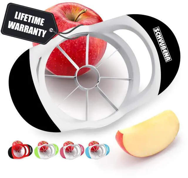 Main image of 3.5 Inch Apple Slicer - Professional Apple Cutter - Stainless Steel Apple Corer - Super Sharp Apple Slicer and Corer - Apple Tool with 8 Sharp Blades(Black)