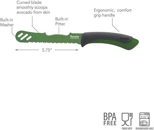 Alt view image 2 of 6 - Knife Avocado Comfort Grip Pesto 5.75In, 1 Each