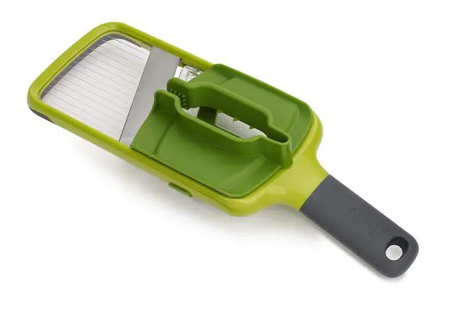 Alt view image 4 of 7 - Multi-Grip Hand-held Kitchen Mandoline, Fruit and Vegetable Slicer with Food Grip and Adjustable Blades, Dishwasher Safe