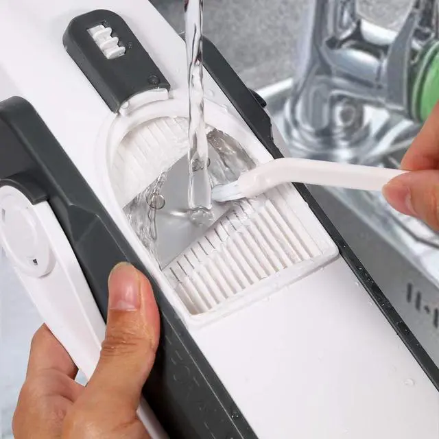 Alt view image 5 of 7 - Safe Mandoline Slicer, Vegetable Slicer Potato Slicer, Gray