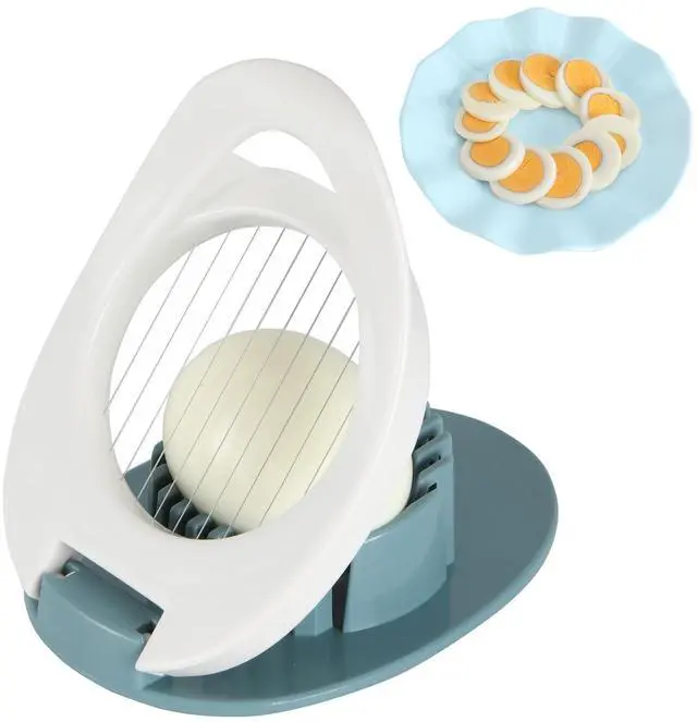 Main image of Egg Slicer for Hard Boiled Eggs, Stainless Steel Wire Cutter