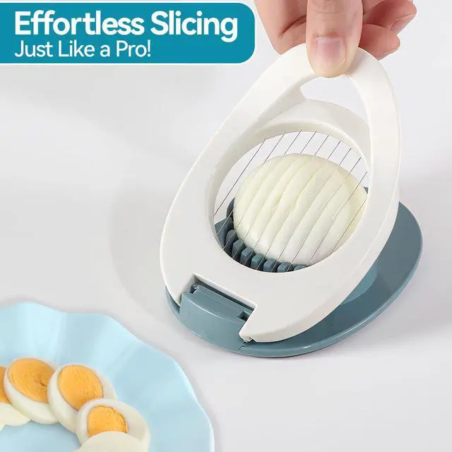 Alt view image 2 of 7 - Egg Slicer for Hard Boiled Eggs, Stainless Steel Wire Cutter