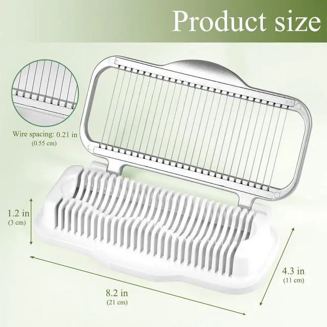 Alt view image 5 of 7 - Larger Egg Slicer for Hard Boiled Eggs Banana Slicer, Aluminium & Stainless Steel Wires Strawberry slicer Multipurpose Heavy Duty Dishwasher Safe Banana Cutter slicer
