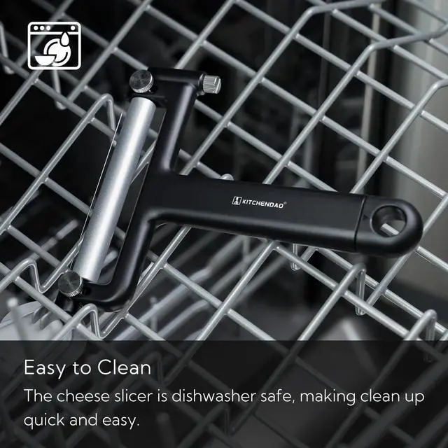 Alt view image 6 of 7 - Adjustable Wire Cheese Slicer Cutter, 50% Stronger Wires with 2nd Gen Wire Fixing Mechanism, Adjustable Hand-Held Wire Cheese Cutter, Quick Replacement, Dishwasher Safe, with 3 Extra Wires
