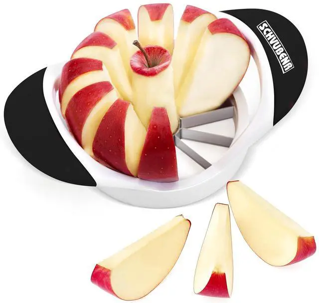 Main image of 3.5 Inch Apple Slicer with 12 Sharp Blades - Professional Apple Cutter - Stainless Steel Apple Corer - Super Sharp Apple Slicer and Corer - Slice Apple with Ease(Black)
