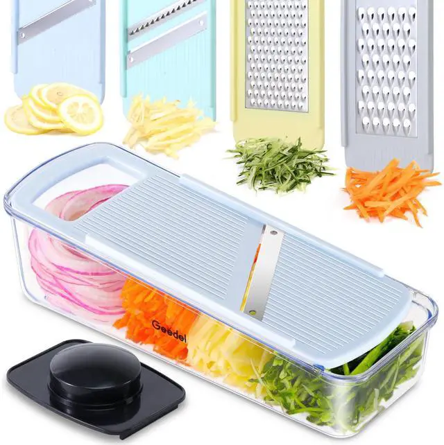 Main image of Professional Mandoline Slicer for Kitchen, Multi Purpose Vegetable Slicer Cutter, Vegetable Cutter Onion Cutter for Veggie Fruit Cheese