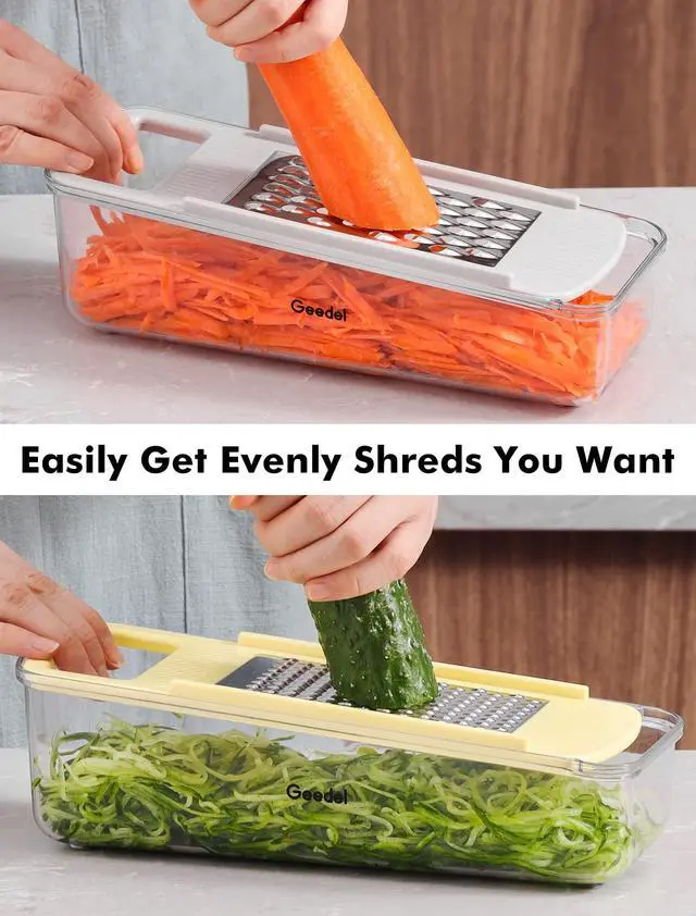 Alt view image 3 of 7 - Professional Mandoline Slicer for Kitchen, Multi Purpose Vegetable Slicer Cutter, Vegetable Cutter Onion Cutter for Veggie Fruit Cheese