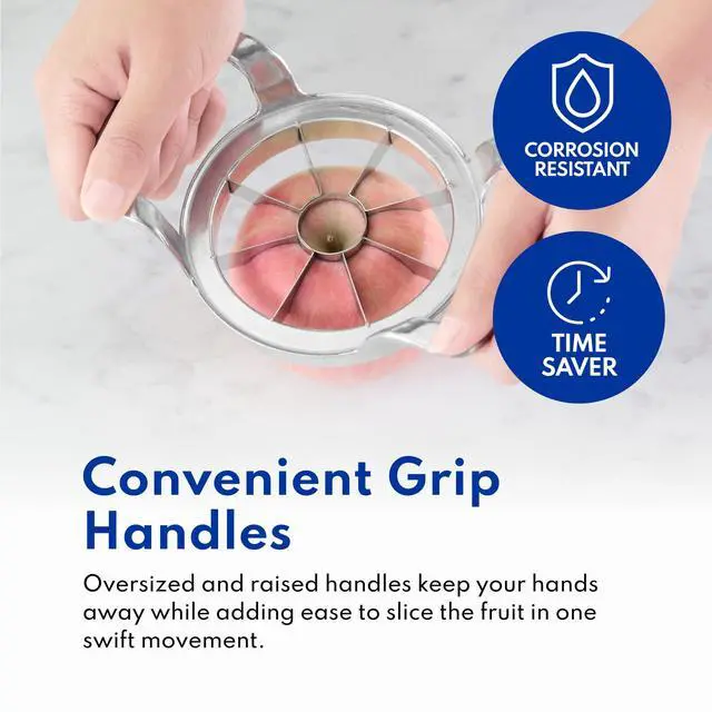 Alt view image 7 of 7 - Heavy Duty Commercial Apple Corer and Divider, Silver, Powder Coating