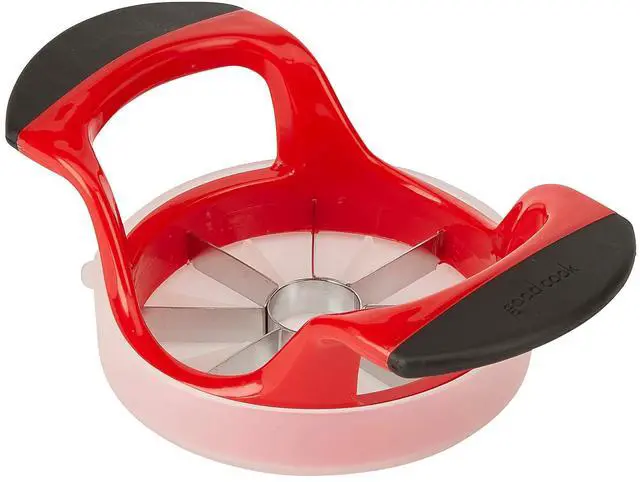 Main image of Touch Apple Wedger with Stainless Steel Cutting Edges and Protective Cover, Red