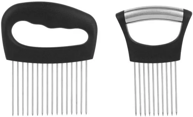 Main image of Onion Holder for Slicing, Extra-Large Onion Slicer Tool Kit with 16 Long Needles & 10 Long Needles Vegetable Chopper Cutter Kitchen Appliance Gadget Utensils for Tomatoes Potatoes Meat Tenderizer