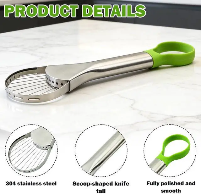 Alt view image 3 of 6 - 2-in-1 Avocado Slicer Pitter Cutter and Stainless Tool