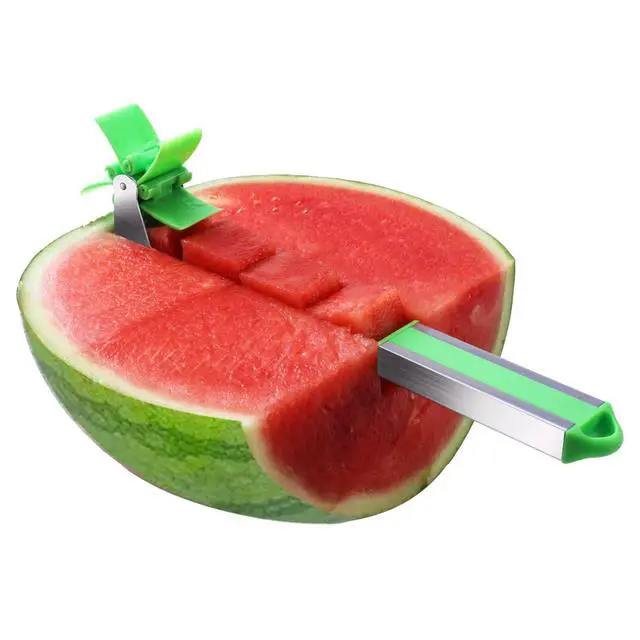 Alt view image 4 of 7 - Watermelon Slicer Cutter - Stainless Steel Knife Corer Fruit Vegetable Tools Kitchen Gadgets with Melon Baller Scoop Extra
