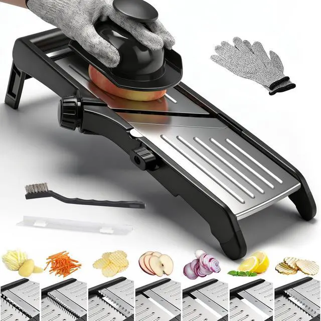 Main image of Mandoline Slicer for Kitchen, 7-in-1 Adjustable Vegetable Slicer