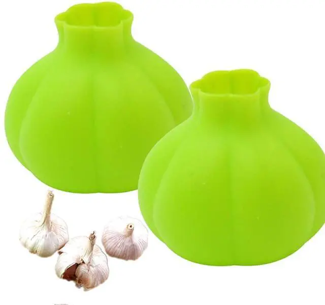 Main image of Silicone Garlic Peeler Garlic Skin Remover Keeper Easy Quick to Peel2 PCS Garlic Cloves Automatic Garlic Skin Remover Keeper Garlic Roller Peeling funny kitchen tools