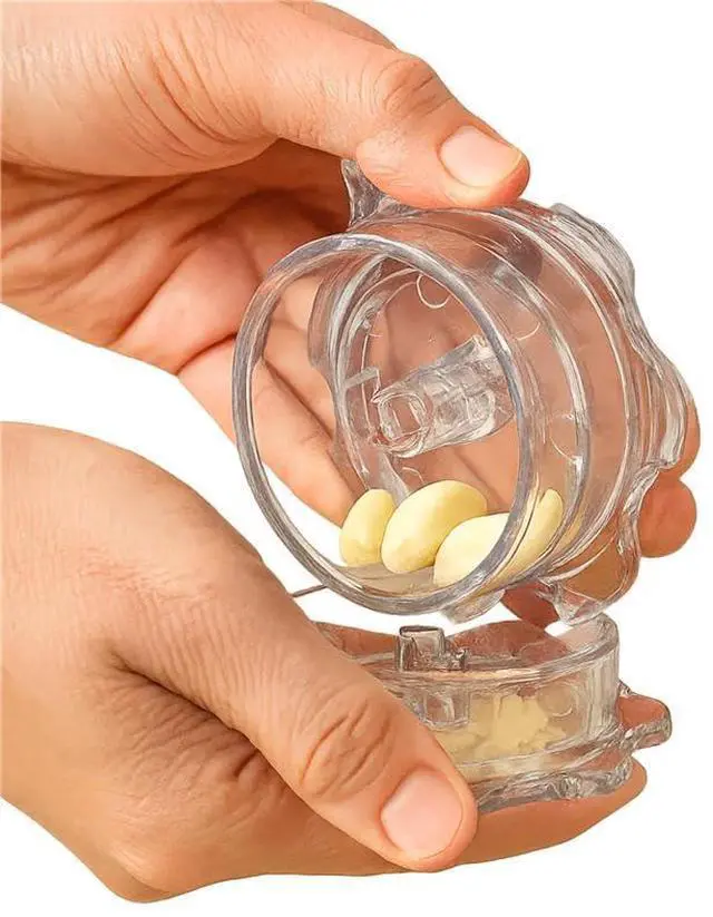 Alt view image 7 of 7 - Garlic Mincer (Clear)