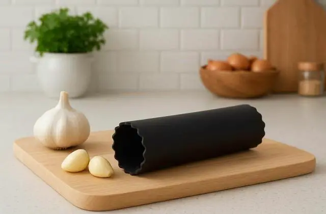 Alt view image 4 of 7 - Garlic Peeler Set 2 Pack Silicone Tube Rollers (Blue & Black) | Quickly Peel Garlic Cloves Without Mess | Food-Grade, Odor-Free, Dishwasher Safe Kitchen Tool
