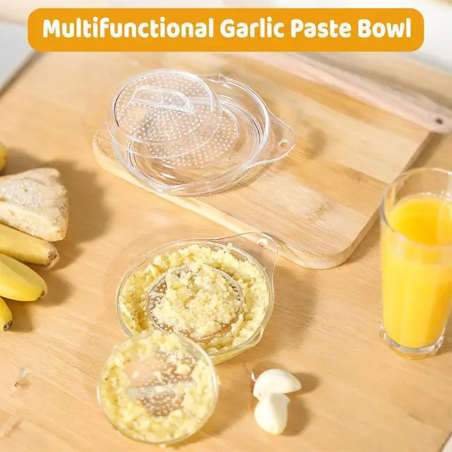 Alt view image 3 of 7 - Garlic Plate,Garlic Grater Plate Grating Plate Ginger Transparent Color