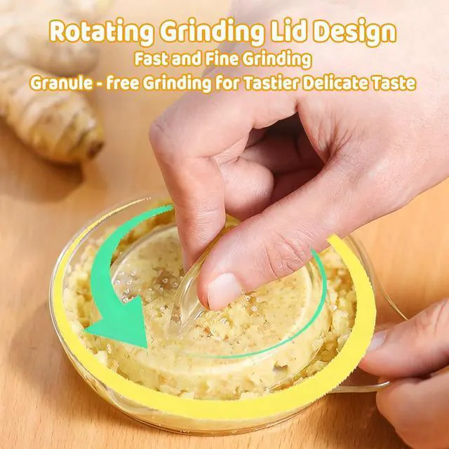 Alt view image 4 of 7 - Garlic Plate,Garlic Grater Plate Grating Plate Ginger Transparent Color