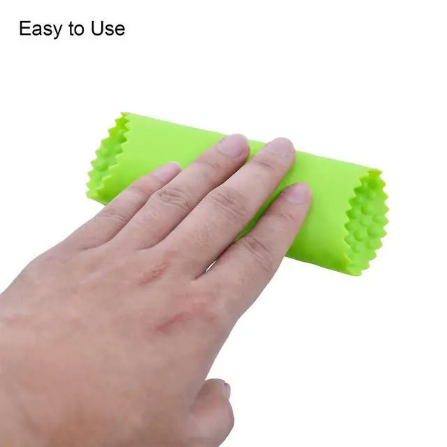 Alt view image 5 of 5 - Silicone Garlic Peeler, Garlic Peeler Skin Remover Roller Keeper, Garlic Tube Rollers Skin Remover (Yellow, Green, Blue)