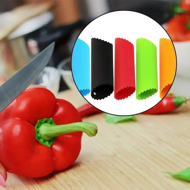 Alt view image 4 of 5 - 5 Pcs Silicone Garlic Peeler Tube, Garlic Peeler Skin Remover Roller - Easy-Use Kitchen Tool for Peeling Garlic