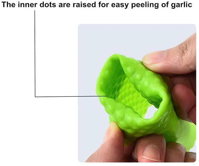 Alt view image 3 of 7 - Silicone Garlic Peeler Tube Rollers Skin Remover, Garlic Roller Peeling Tube Tool for Useful Kitchen Tools (Blue,Green)