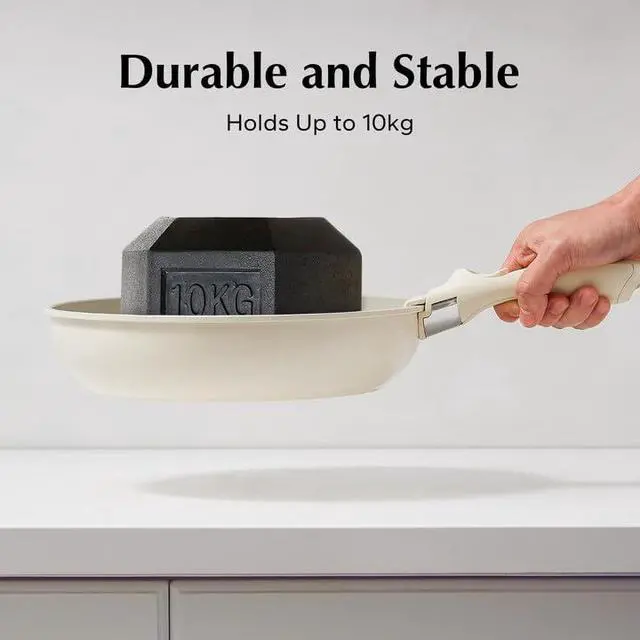 Alt view image 6 of 7 - Removable Handle White - Detachable Handle Cookware Replacement, Universal Cookware Handle, Ideal Replacement for All Cookware