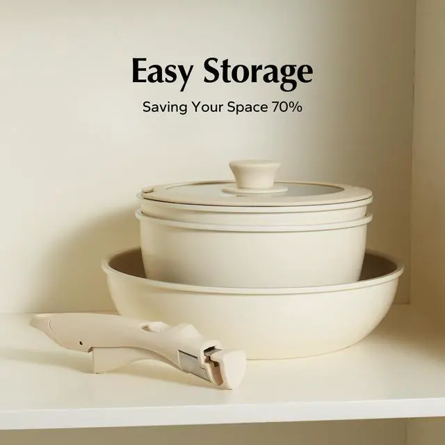 Alt view image 4 of 7 - Removable Handle White - Detachable Handle Cookware Replacement, Universal Cookware Handle, Ideal Replacement for All Cookware