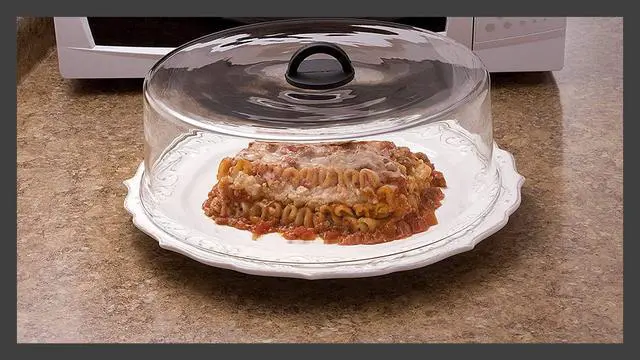 Alt view image 5 of 7 - Tall Microwave Tempered Borosilicate Glass Plate Cover 10 x 4