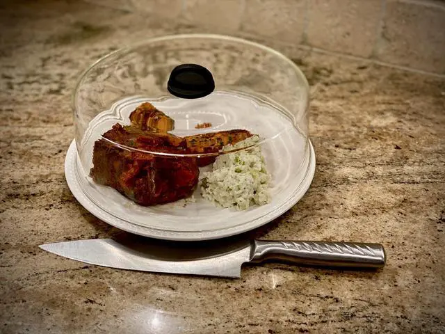 Alt view image 6 of 7 - Tall Microwave Tempered Borosilicate Glass Plate Cover 10 x 4