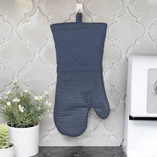 Alt view image 7 of 7 - Premium Silicone Oven Mitts, 2-Pack, Indigo