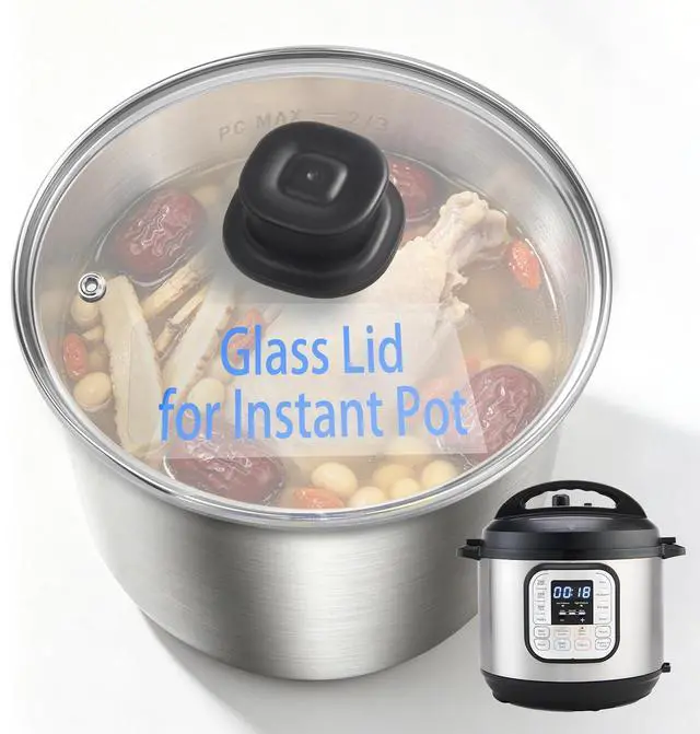 Main image of Lid for Instant Pot 6 QT & 5QT, 9.4IN Glass Pot Cover for Instapot 6 Quart