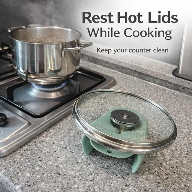 Alt view image 2 of 5 - Silicone Pot Lid Holder for Cooking, Heat Resistant