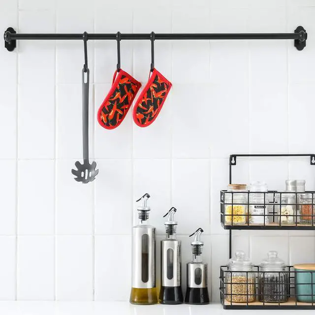 Alt view image 2 of 7 - Cast Iron Skillet Handle Covers,Pot Handle Covers Heat Resistant,Pot Holders for Kitchen Heat Resistant,Machine Washable Handle Mitts,2 PCS(Red Pepper)