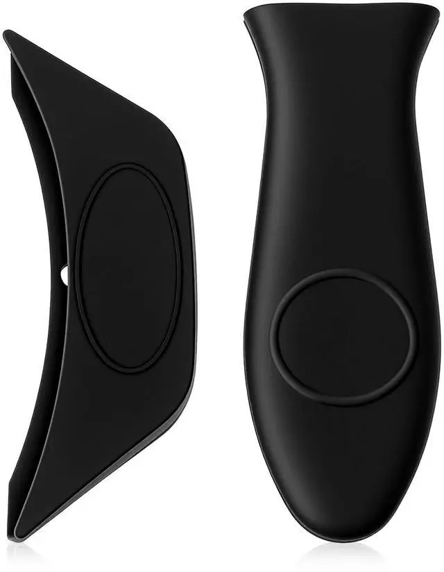 Main image of cast Iron Handle, Silicone Handle for Cast Iron Skillet, Heat-Resistant Cast Iton Handles Sleeve for Frying Pan Cast Irons Skillet Griddle Cookware,Black