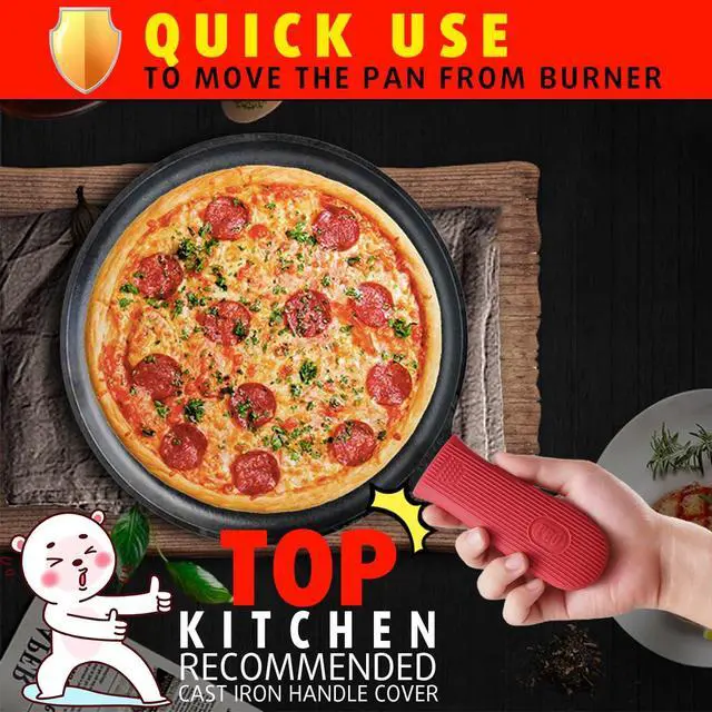 Alt view image 4 of 7 - Heatproof Cast Iron Handle Cover Holder for Hot Skillet Pan