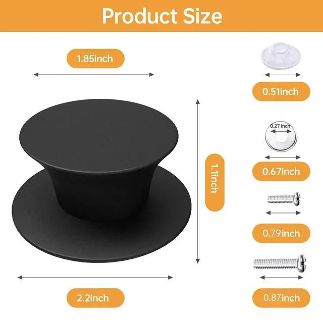 Alt view image 2 of 7 - Universal Pot Lid Replacement Knobs, Silicone Pan Lid Holding Handles, Heat Resistant and Prevent Static Electricity, Non-Slip Handle for Kitchen Cookware Lids and Covers