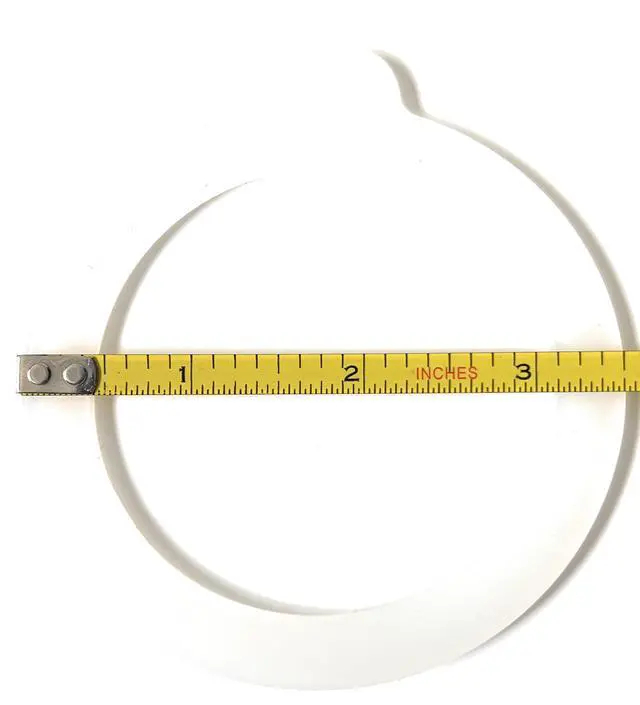 Alt view image 3 of 7 - Silicone Replacement Gasket Seals, Fits Wide 3.5 inches Canning Jars, Outside Diameter 3.5 x Inside Diameter 2.75-Inches, Set of 4 White