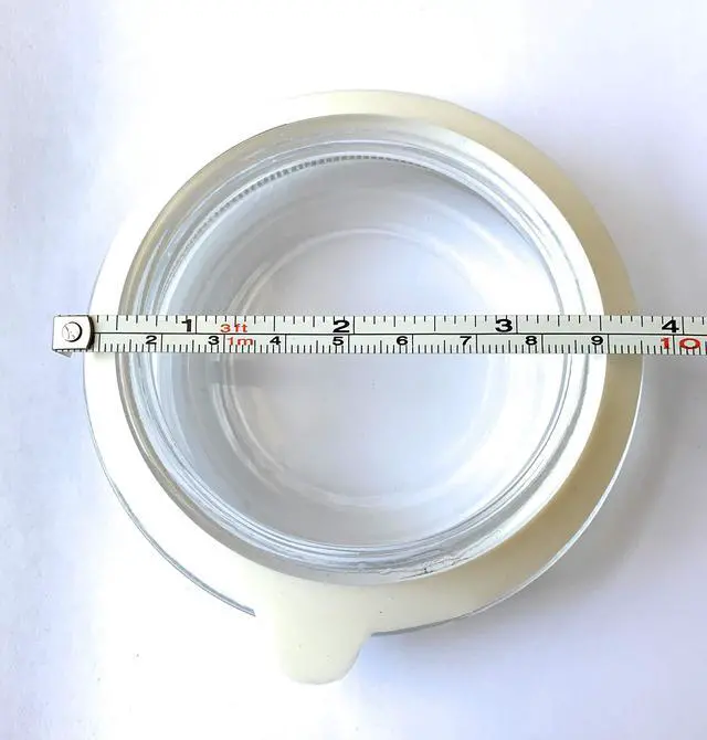 Alt view image 5 of 7 - Silicone Replacement Gasket Seals, Fits Wide 3.5 inches Canning Jars, Outside Diameter 3.5 x Inside Diameter 2.75-Inches, Set of 4 White