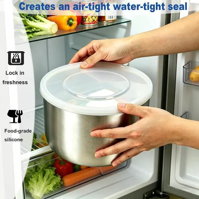 Alt view image 6 of 7 - Silicone Lids for Instant Pot 5 & 6 Qt Inner Pot, 9.8IN Lid Replacement, Reusable Food Grade Premium Pot Cover, Accessories & Parts Insert Lids for Bowl and Food Cover