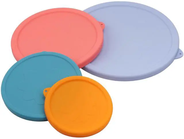 Main image of Silicone Lids for Pyrex Sculpted Glass Mixing Bowls - Assorted Sizes Fit with 7401-S 3-cup, 7402-S 6-cup, 7403-S 10-cup, & 7404-S 4.5-Quart, Dishwasher & Microwave Safe (Lids Only)