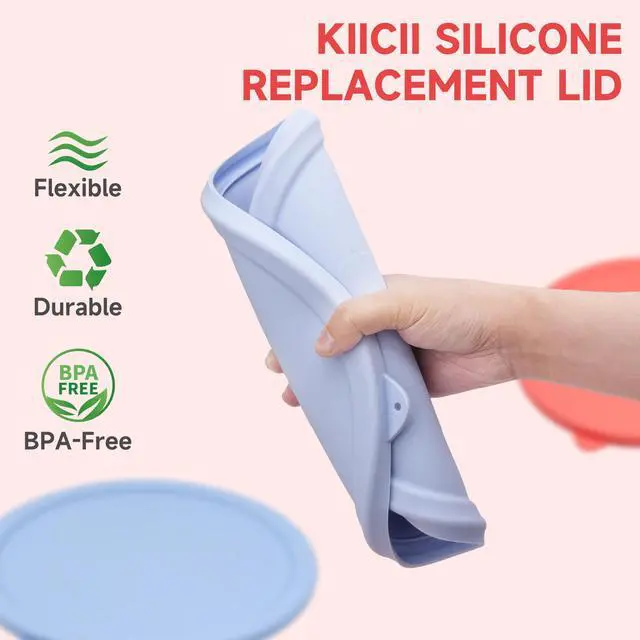 Alt view image 5 of 7 - Silicone Lids for Pyrex Sculpted Glass Mixing Bowls - Assorted Sizes Fit with 7401-S 3-cup, 7402-S 6-cup, 7403-S 10-cup, & 7404-S 4.5-Quart, Dishwasher & Microwave Safe (Lids Only)