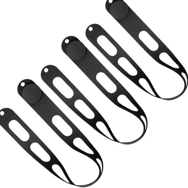 Main image of Reusable Silicone Latch Strap, Secures Slow Cooker Lid, Pot, Bento Box, 21in Durable Elastic Self-Lock Tie for Organizing&Bundling Cords, Curtain, Yoga Mat (Black&Black&Black)