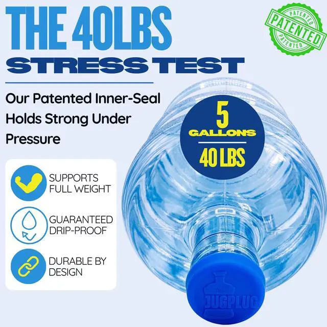 Alt view image 4 of 7 - Gallon Water Jug Cap No Spill, Fits All Standard 3 & 5 Gal Jugs Reusable Silicone Jug Lid & Caps Replacement, Leak-Proof Water Bottle Cap 3 Pack