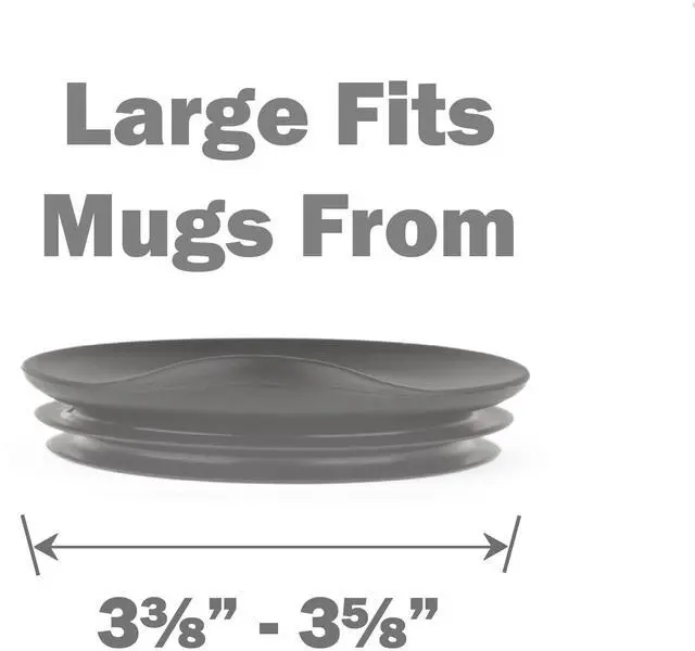 Alt view image 2 of 7 - Reusable, Dishwasher-Safe Silicone Lid for Coffee Cups and Mugs