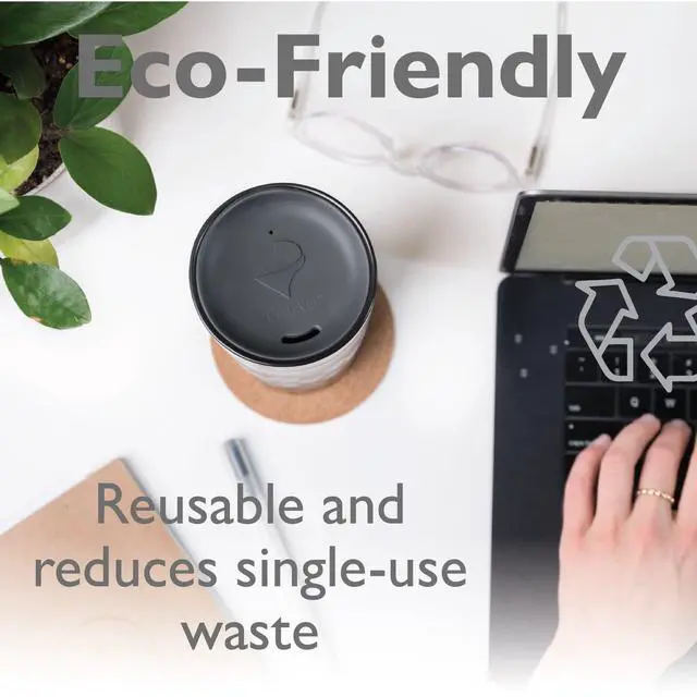 Alt view image 7 of 7 - Reusable, Dishwasher-Safe Silicone Lid for Coffee Cups and Mugs