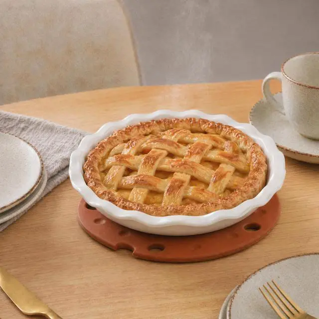 Alt view image 3 of 4 - Silicone Trivet Set of 6 with Metal Holder, 6.3 Inch Kitchen Hot Pads