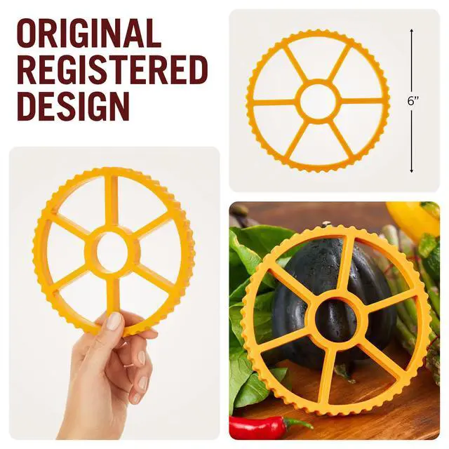 Alt view image 5 of 7 - Fun Rotelle-Shaped Silicone Trivet/Hot Pads for Kitchen from a Series of Pasta-Inspired Kitchen Gadgets | Cool Hot Pads to Protect the Countertop | Original Kitchen Accessories
