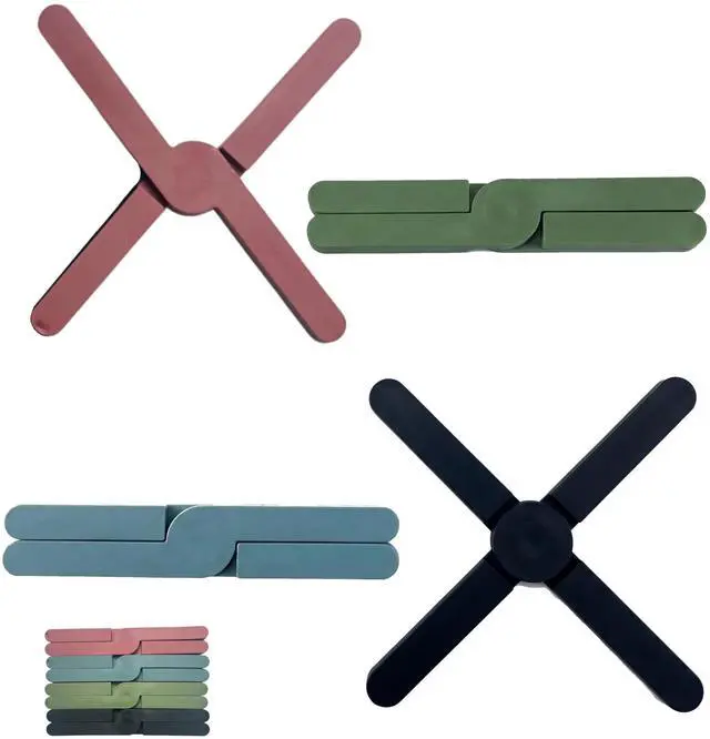 Main image of Silicone Trivets & Pot Holders 4 Pack