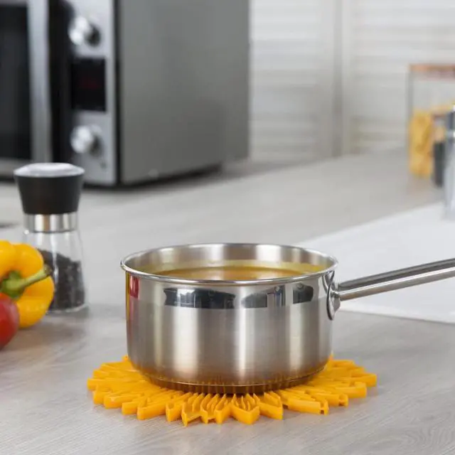 Alt view image 6 of 7 - Silicone Sunflower Trivet, 6-Inch